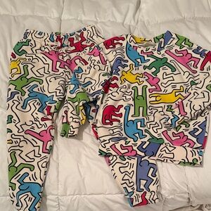 H&M Multicolor Graphic Joggers